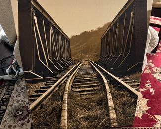 Railroad on canvas
33 tall x 24 wide
