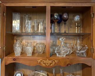 Crystal Vases and Platters