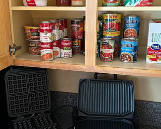 Pantry Items, Waffle Maker, Grill and More!