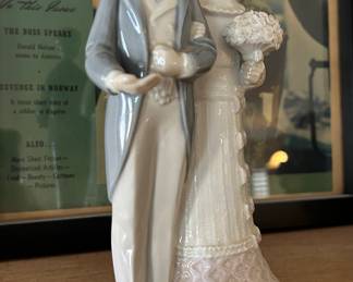 Vintage Lladro Wedding Bride and Groom Spain 4808