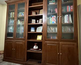 Time for a Home Office Upgrade! Enclosed Library Display Cabinet.