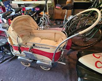 Vintage Harley Davidson Baby Stroller Carriage