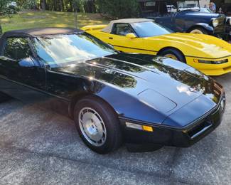 1986 Chevrolet Corvette - Triple Black, 5.7 L (350) Tuned Port Engine - Manual 4 speed with overdrive 32,000 miles