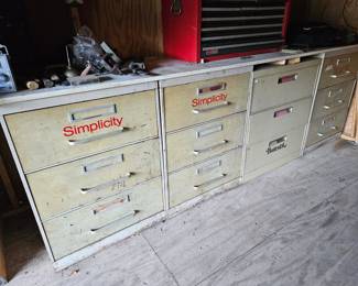 Vintage Simplicity Sewing Cabinets