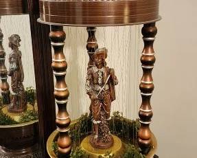 This piece has an electrical issue where the cord goes into the item. It can be repaired but it does not currently work. Thank you