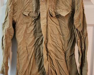 Clothing was in chest with the WW2 CBI China Burma India Blood Chit Original