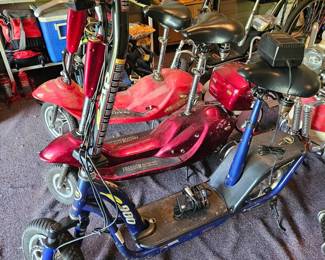 Variety of Scooters (some electric)