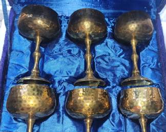 Brass stemware