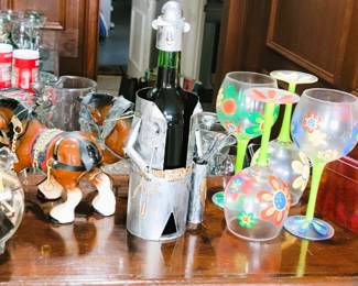 BAR tools, decor, matchbooks, stemware