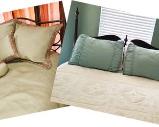 2 Queen beds with linens