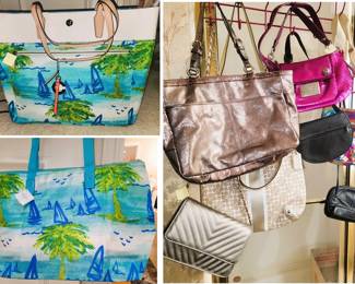 Coach handbags and purses. Most new with tags