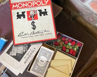 1935 Monopoly game pieces