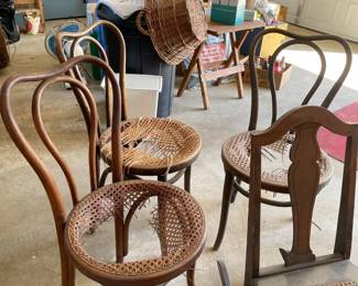 cane bottom chairs