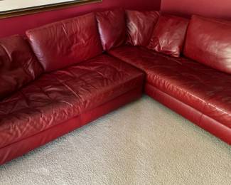 Roche Bobois Leather Sectional......Fun!