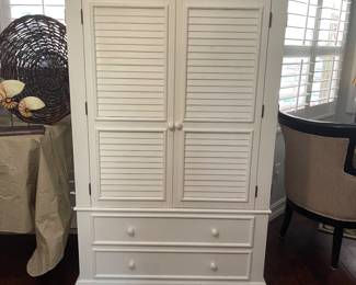 Armoire white 68.75” wide x 71” height x 22” deep