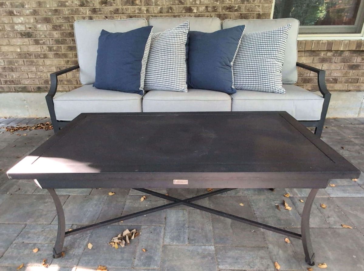 Plank And Hide Company Patio Sofa And Table 