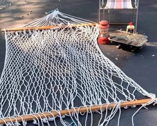 Hammock, Hibachi Grill, Lantern, Chair