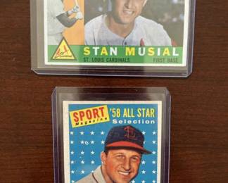 1958 and 1960 Stan Musial Topps Baseball Card