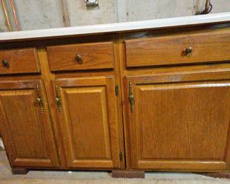 Wood Cabinet With Formica Top