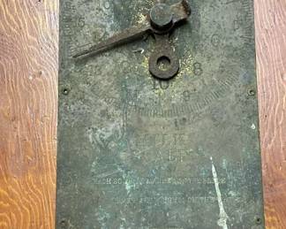 Antique Chatillons Improved Circular Spring Balance Milk Scale 