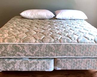 KingSize Mattress And Box Springs, Metal Frame 