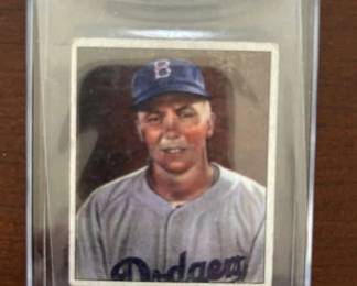 1950 Bowman Pee Wee Reese Baseball Card