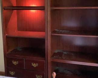 Broyhill Lighted Bookcases