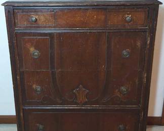 Art Deco Style Mahogany Chest Of Drawers 