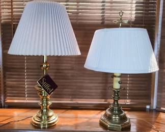 Brass Stiffel And Westwood Industries Table Lamps