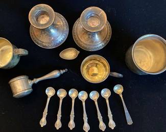 Sterling Salt Spoons, Baby Cups, And More