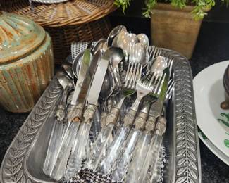 Flatware Set with Acrylic Handles