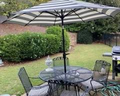 Patio Table and Chairs and Umbrella