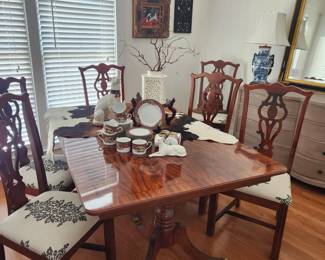 Flame Mahogany Dining Table