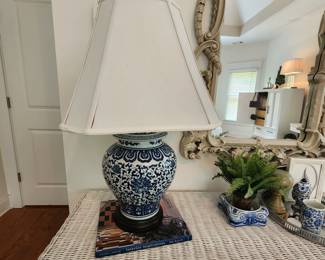 Blue and White Lamp