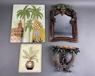 Lot 130 | Vtg Palm Tree Wall Decor Lot

