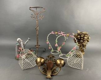 Lot 254 | Vintage Wire Candle Holder, Decor & More!
