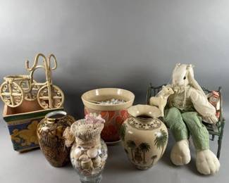 Lot 272 | Ceramic Flower Pots & More
