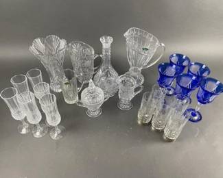 Lot 265 | Vtg Crystal Glass Pitchers & More!
