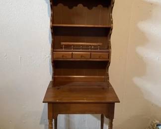 Lot 214 | Vintage Hutch With Desk & Contents
