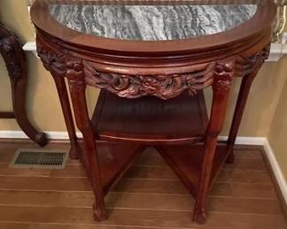 Lot 25 | Vintage Chinese Half Moon Table
