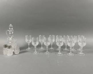 Lot 233 | Cut Crystal Liquor Glasses and More
