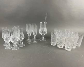 Lot 268 | Vtg Etched Crystal Tumblers & More!
