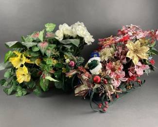 Lot 63 | Vtg Artificial Floral Arrangements & More!
