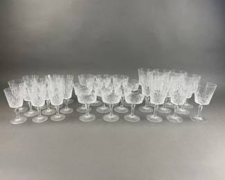 Lot 91 | Vtg Crystal D’Arques Chantilly Glasses Lot
