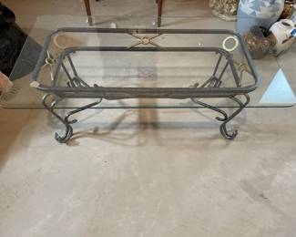 Lot 215 | Glass Top Coffee Table
