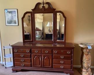 Lot 125 | Wooden Dresser with Mirror
