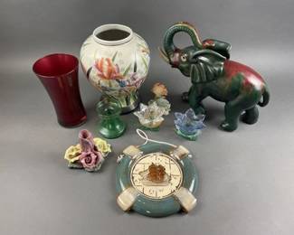Lot 85 | Vtg Capodimonte Bud Vase & More!
