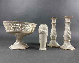 Lot 200 | Vtg Lenox Centerpiece, Candlesticks & More!

