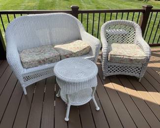 Lot 184 | Wicker Patio Furniture

