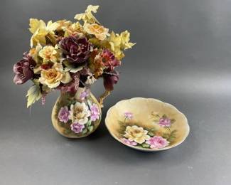 Lot 118 | Vtg Lefton Porcelain Pitcher & Underplate
